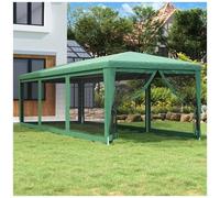VIDAXL - Tenda Per Feste Con 8 Pareti Laterali In Rete Verde 3x9 M Hdpe