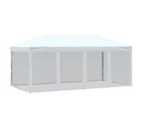 VIDAXL - Tenda Per Feste Pieghevole Con Pareti Laterali Bianco 3x6 M