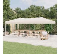 AX Padiglione Gazebo Pieghevole Tenda Tendone Telaio 5.8x2.92x2.45m Crema 93536