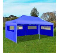 vidaXL Tenda per Feste Pop-up Pieghevole Blu 3 x 6 m