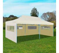 vidaXL Tenda per Feste Pop-Up Pieghevole Crema 3 x 6 m