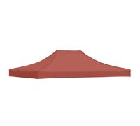 vidaXL Tenda per feste, resistente ai raggi UV, impermeabile, copertura di ricambio, per tenda da giardino, gazebo, 4 x 3 m, colore terracotta 270 g/m²