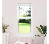 vidaXL Tenda per Finestra con Tende Altro Bianco 60 x 130 cm Alluminio