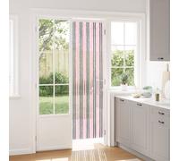 vidaXL Tenda per insetti in chenille Grigio Argento e Rosa 56 x 200 cm