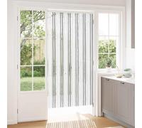 vidaXL Zanzariera in ciniglia grigio chiaro e bianco, 100 x 200 cm, moderna tenda rettangolare per porta, pratica da installare, decorazione versatile, tenda facile da pulire per