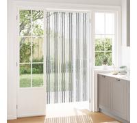 vidaXL Tenda zanzariera in ciniglia grigio e bianco, 100 x 200 cm, moderna tenda rettangolare per porta, facile montaggio, decorazione versatile, tenda facile da pulire per la casa