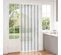 Tenda per insetti in chenille Grigio e Bianco 100 x 230 cm