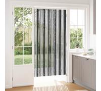 vidaXL Tenda per insetti in chenille Grigio e Nero 100 x 200 cm