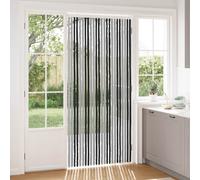 vidaXL Tenda per insetti in chenille Grigio e Nero 100 x 220 cm