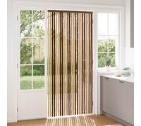 vidaXL Tenda per insetti in chenille Marrone e Beige 100 x 220 cm
