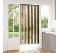 vidaXL Tenda zanzariera in ciniglia marrone scuro e beige, moderna tenda rettangolare per porta, facile da montare, decorazione versatile, tenda facile da pulire per la casa