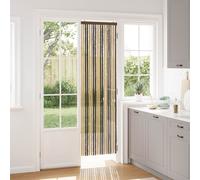 vidaXL Tenda per insetti in chenille Marrone Scuro e Beige 56 x 200 cm