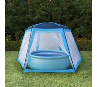 vidaXL Tenda per Piscina in Tessuto 590x520x250 cm Blu