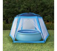 vidaXL Tenda per Piscina in Tessuto 660x580x250 cm Blu