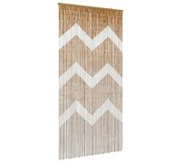 vidaXL Tenda per Porta Antinsetti multicolore 200 x 100 cm Bambù, Tenda di bambù, barriera decorativa per interni, divisorio elegante per stanze, copertura per patio in beige
