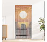 vidaXL Tenda per Porta Antinsetti multicolore 200 x 100 cm Bambù