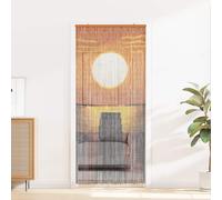 vidaXL Tenda per Porta Antinsetti multicolore 200 x 90 cm Bambù
