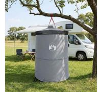 vidaXL Tenda per toilet pop-up con corda sospesa Grigio e arancione