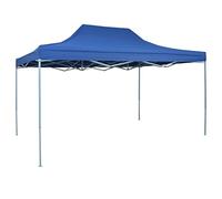 vidaXL Tenda Pieghevole Pop-up 3x4,5 m da Giardino Blu Tendone Gazebo da Party