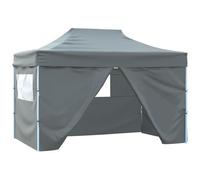 vidaXL Tenda Pieghevole Pop-Up 4 Pareti Laterali 3x4,5 m Antracite