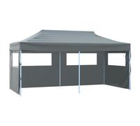 vidaXL Tenda Pieghevole Pop-Up Pareti Laterali Antracite Gazebo Festa Giardino