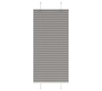 vidaXL Tenda Plissettata Antracite 55x150 cm Larghezza Tessuto 54,4 cm