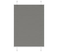 vidaXL Tenda Plissettata Antracite 85x150 cm Larghezza Tessuto 84,4 cm