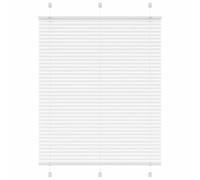 vidaXL Tenda Plissettata Bianca 105x100 cm Larghezza Tessuto 104,4 cm, tenda per finestra plissettata, tenda plissettata, tenda a fisarmonica