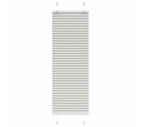 vidaXL Tenda Plissettata Grigio Chiaro 40x150 cm Larghezza Tessuto, Tenda per Finestra Plissettata, Tenda Plissettata, Tenda a Fisarmonica