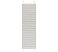 vidaXL Tenda Plissettata Grigio Chiaro 55x200 cm Larghezza Tessuto, Tenda per Finestra Plissettata, Tenda Plissettata, Tenda a Fisarmonica