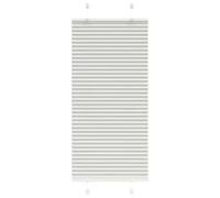 vidaXL Tenda Plissettata Grigio Chiaro 60x150 cm Larghezza Tessuto, Tenda per Finestra Plissettata, Tenda Plissettata, Tenda a Fisarmonica