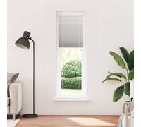 vidaXL Tenda Plissettata Grigio Chiaro 65x200 cm Larghezza Tessuto, Tenda per Finestra Plissettata, Tenda Plissettata, Tenda a Fisarmonica