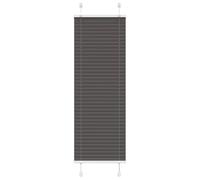 vidaXL Tenda Plissettata Nera 40x100 cm Larghezza Tessuto 39,4 cm