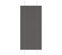 vidaXL Tenda Plissettata Nera 55x150 cm Larghezza Tessuto 54,4 cm, Tenda per Finestra Plissettata, Tenda Plissettata, Tenda a Fisarmonica