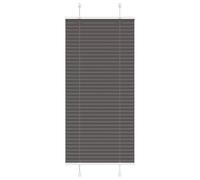 vidaXL Tenda Plissettata Nera 60x150 cm Larghezza Tessuto 59,4 cm