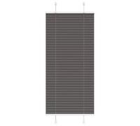vidaXL Tenda Plissettata Nera 65x150 cm Larghezza Tessuto 64,4 cm