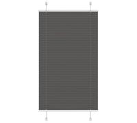 vidaXL Tenda Plissettata Nera 70x150 cm Larghezza Tessuto 69,4 cm