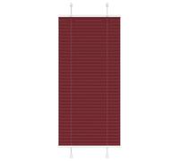 vidaXL Tenda Plissettata Rosso Bordeaux 60x150 cm Larghezza Tessuto