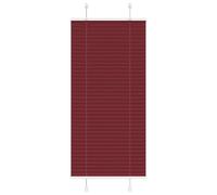 vidaXL Tenda Plissettata Rosso Bordeaux 65x150 cm Larghezza Tessuto