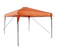 vidaXL Tenda Pop Up vitaXL Arancione in Tessuto Oxford 300 x 300 cm. Ombra Esterna Facile da Montare. Include Struttura, Borsa di Trasporto, Corde di Tensione e Chiodi da Terra. Perfetta per Feste ed