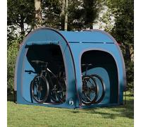 vidaXL Tenda porta biciclette con tetto Blu 218 x 156 x 180 cm