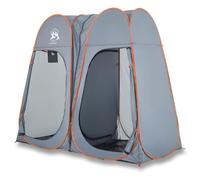 vidaXL Tenda Privacy Pop-Up Grigio e Arancione Impermeabile