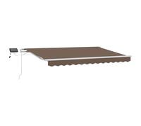 vidaXL Tenda retrattile, 350 x 250 cm, tessuto e alluminio, tenda rettangolare moderna, regolabile e retrattile, protezione UV, elegante ombra per giardino e terrazza