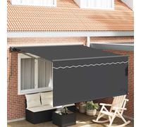 vidaXL Tenda retrattile Antracite 300 x 250 cm Poliestere e Alluminio
