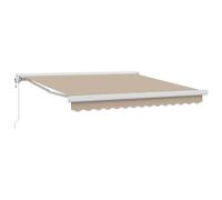 vidaXL Tenda avvolgibile automatica beige, 300 x 250 cm, tessuto di ricambio per telaio 3 x 2,5 m, colore: beige