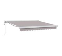 vidaXL Tenda Retrattile Automatica Grigia Chiara 300x250 cm, Tessuto di Ricambio per Tenda 3x2,5 m Grigio Chiaro