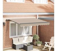vidaXL Tenda retrattile Beige 350 x 200 cm Tessuto