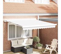 vidaXL Tenda Retrattile Bianco 300 x 250 cm Tessuto, Metallo