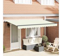 vidaXL Tenda retrattile Crema 350 x 200 cm Tessuto