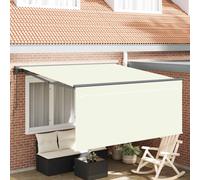 vidaXL Tenda retrattile Crema 350 x 250 cm Poliestere e Alluminio